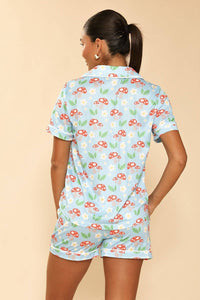 Mushroom Field Two-Piece Pajama Set