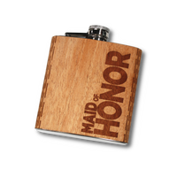 Wedding Party Hip Flasks 6 oz.