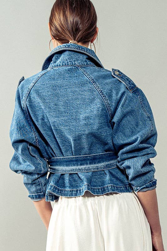 The Denim Trailblazer Trench Coat