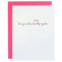 Grow Old & Botox Birthday Greeting Card