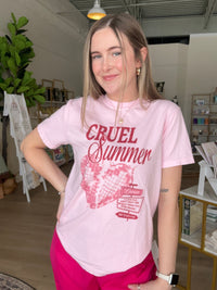 Cruel Summer Comfort Tee in Pink