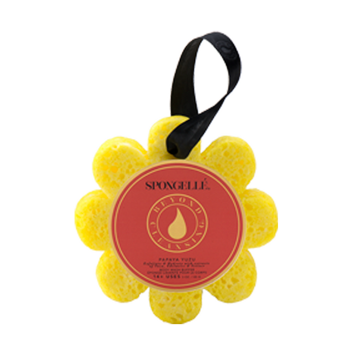 Spongelle Soap-Infused Sponge Papaya Yuzu