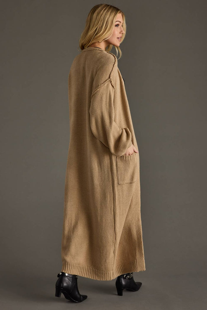 Tan Duster Cardigan