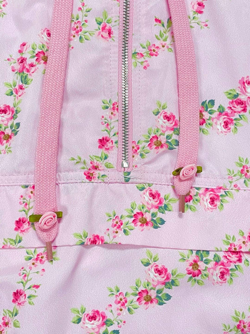 Floral Printed Windbreaker Jacket