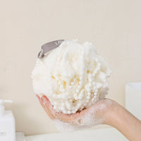 LARGE BATH POUF SUPER SOFT BATH POUF: White