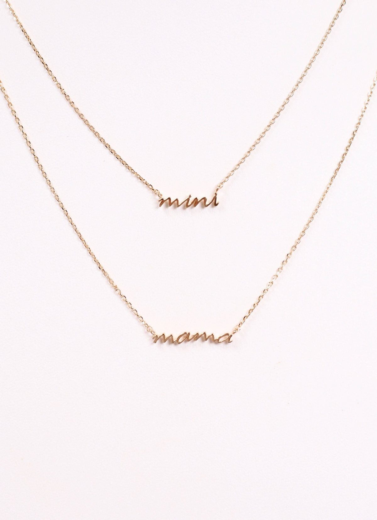 Mama & Mini Gold Necklace Set