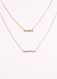 Mama & Mini Gold Necklace Set