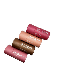 Jax Organix SPF 16 Tinted Lip& Face Balm: Sandy Rose Shimmer