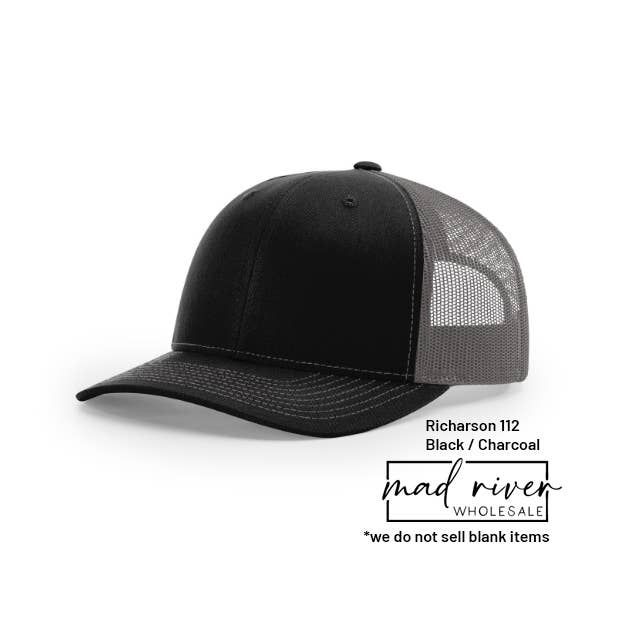 State Silhouette Your State on Richardson 112 Trucker Hat in Black