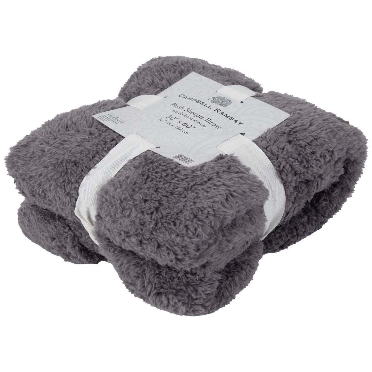 Solid Color Sherpa Throw Blanket