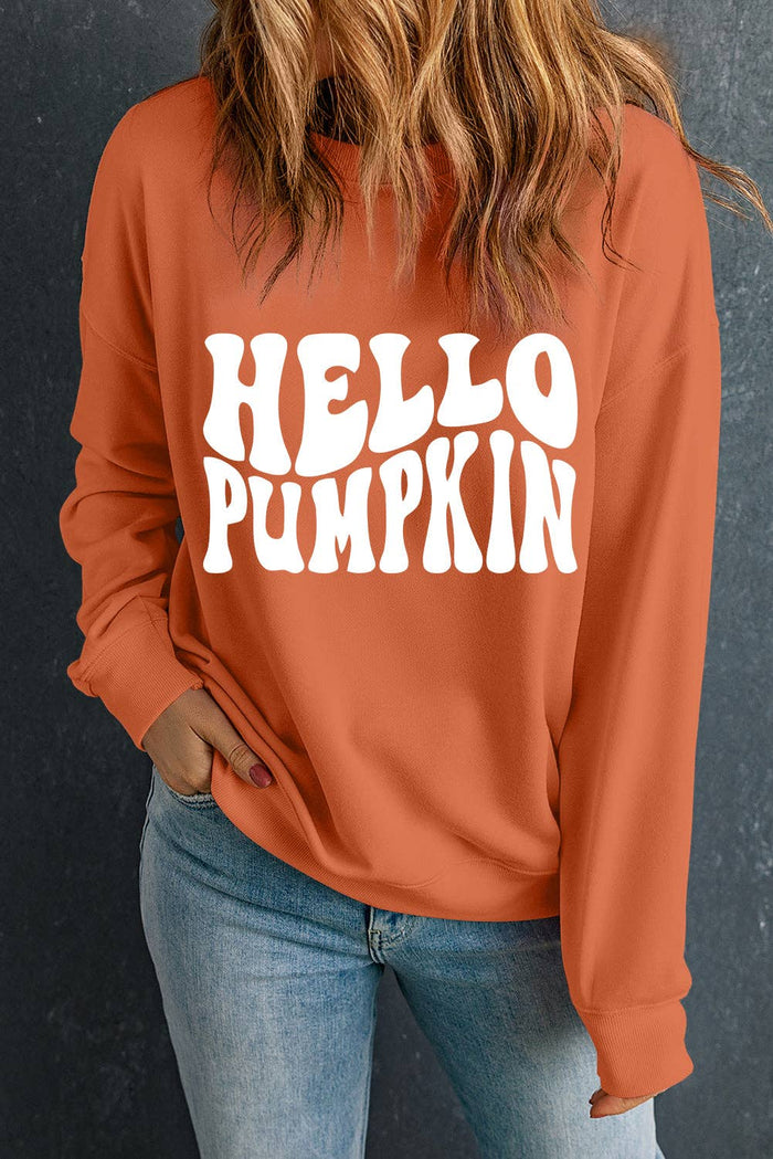 Hello Pumpkin Graphic Crewneck