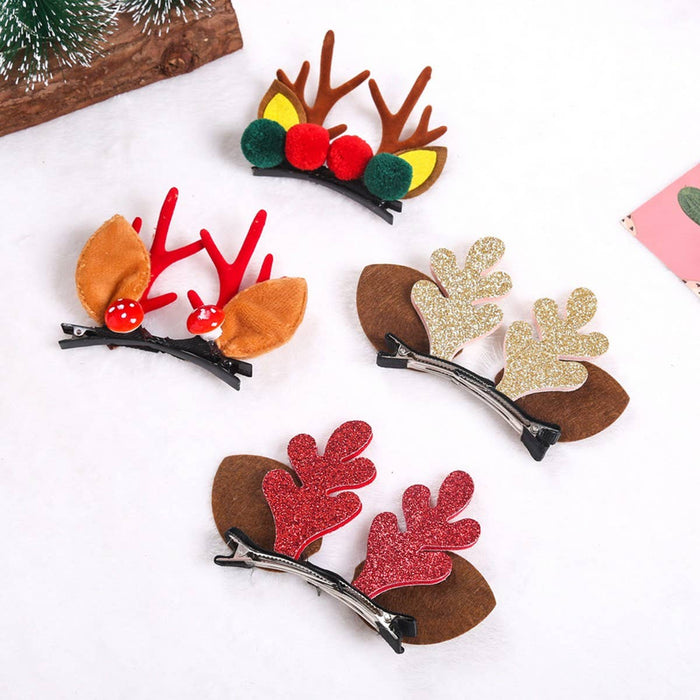 Reindeer Christmas Hair Clip