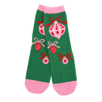12Pairs - Cozy Fuzzy Christmas Pattern Soft Socks