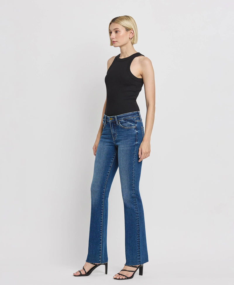 Mid-Rise Slim Bootcut Jeans