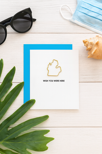 Wish You Were Here - Michigan State - Michigan PaperclipCard