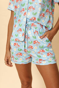 Mushroom Field Two-Piece Pajama Set