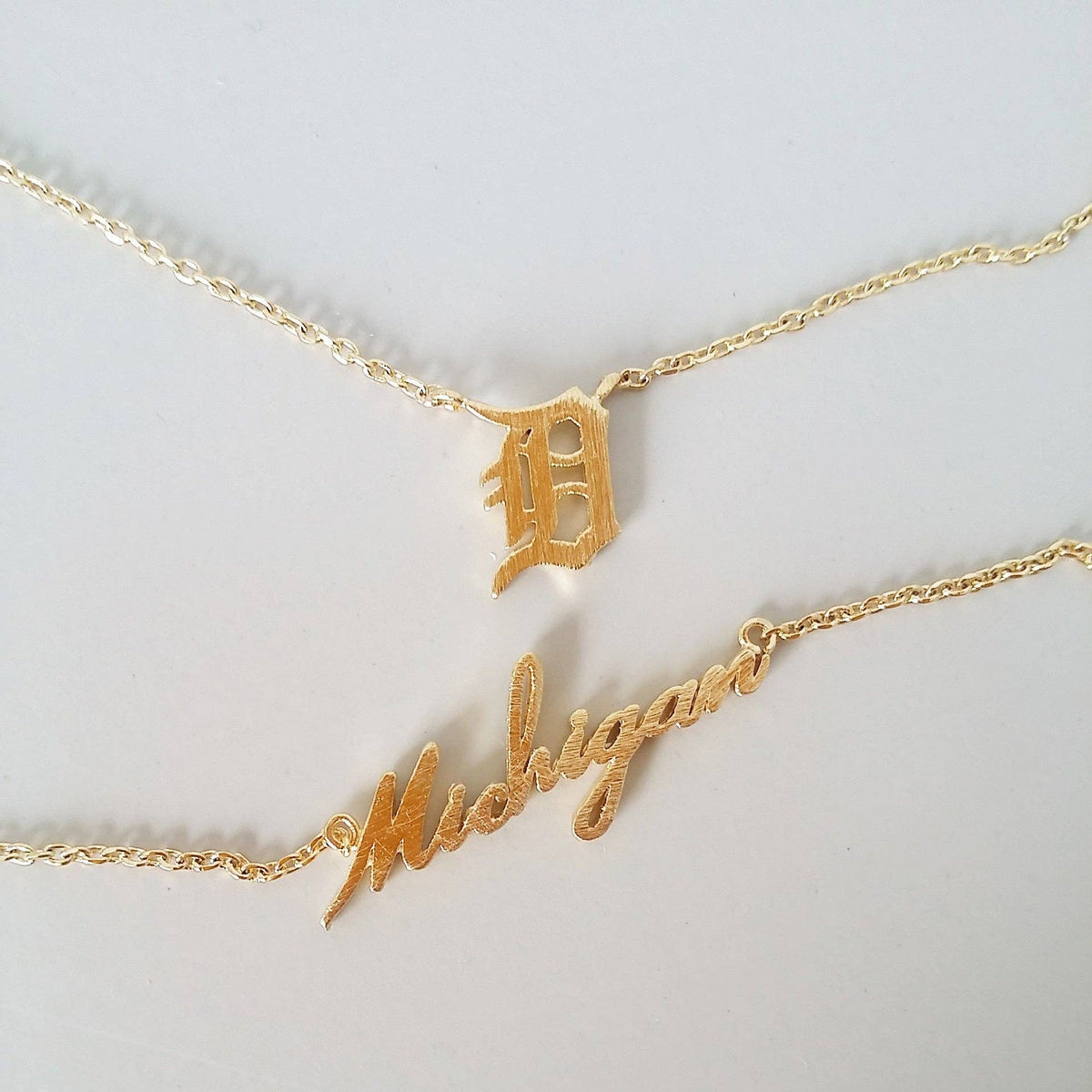 "Michigan" Necklace in Gold