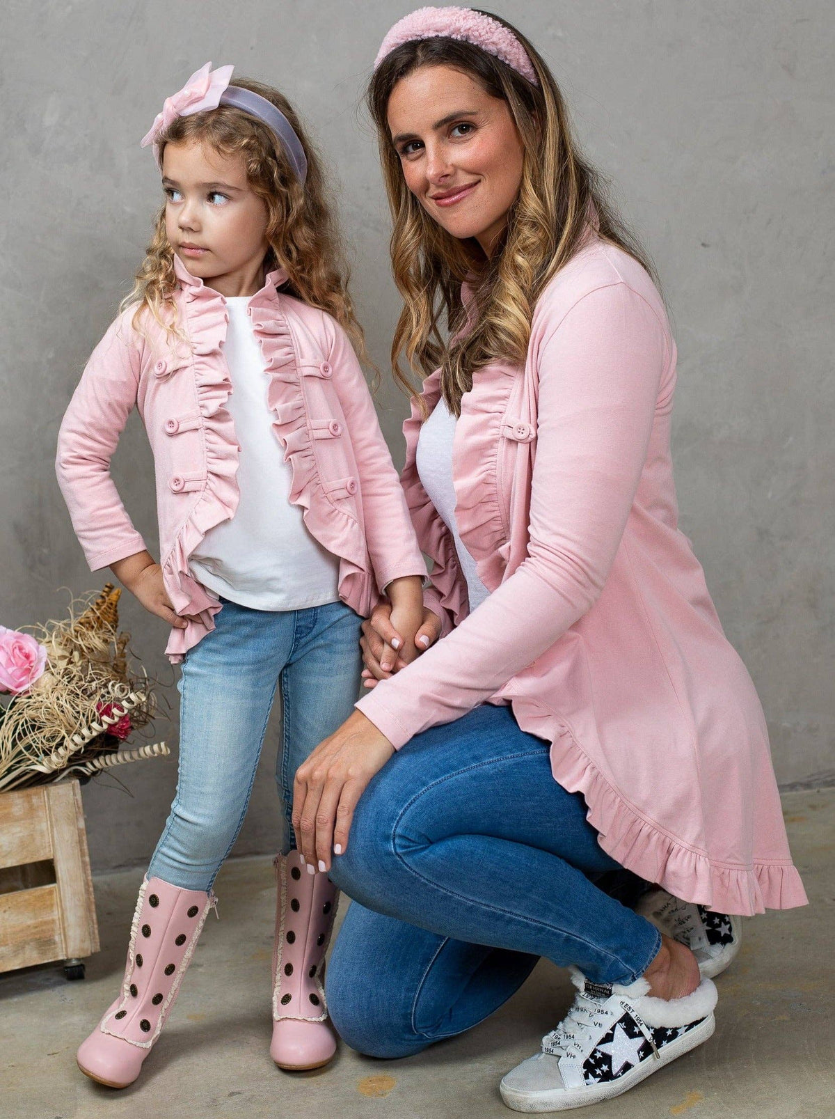 Mommy & Me Blazer Ruffle Cardigan