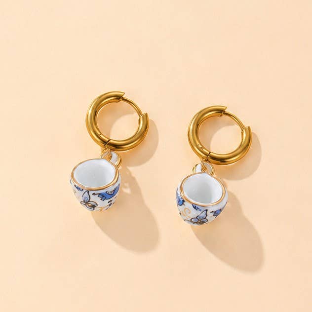 18K STAINLESS WATERPROOF TARNISH FREE EARRINGS