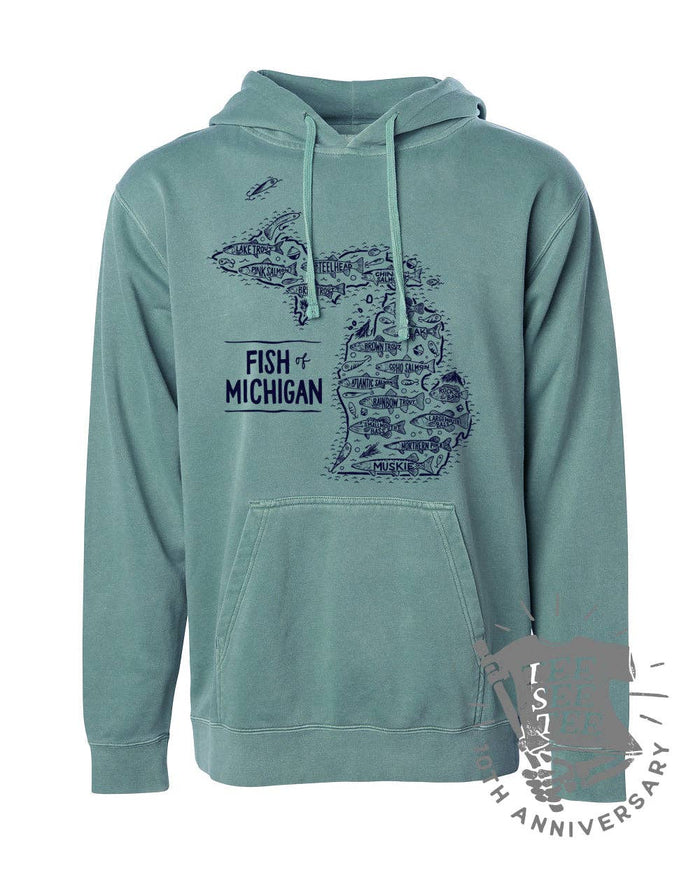 Fish of Michigan Hoodie