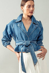 The Denim Trailblazer Trench Coat