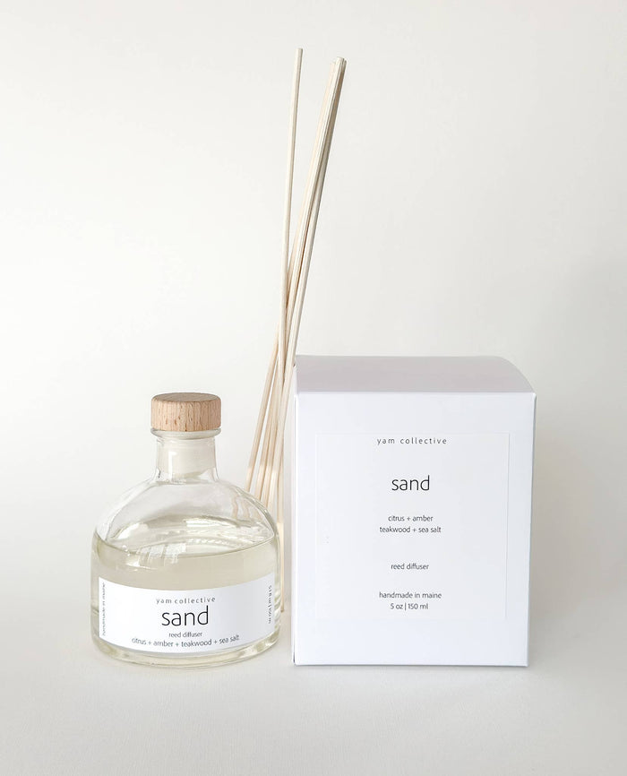 Reed Diffuser- SAND: Citrus, Amber, Teakwood, Sea