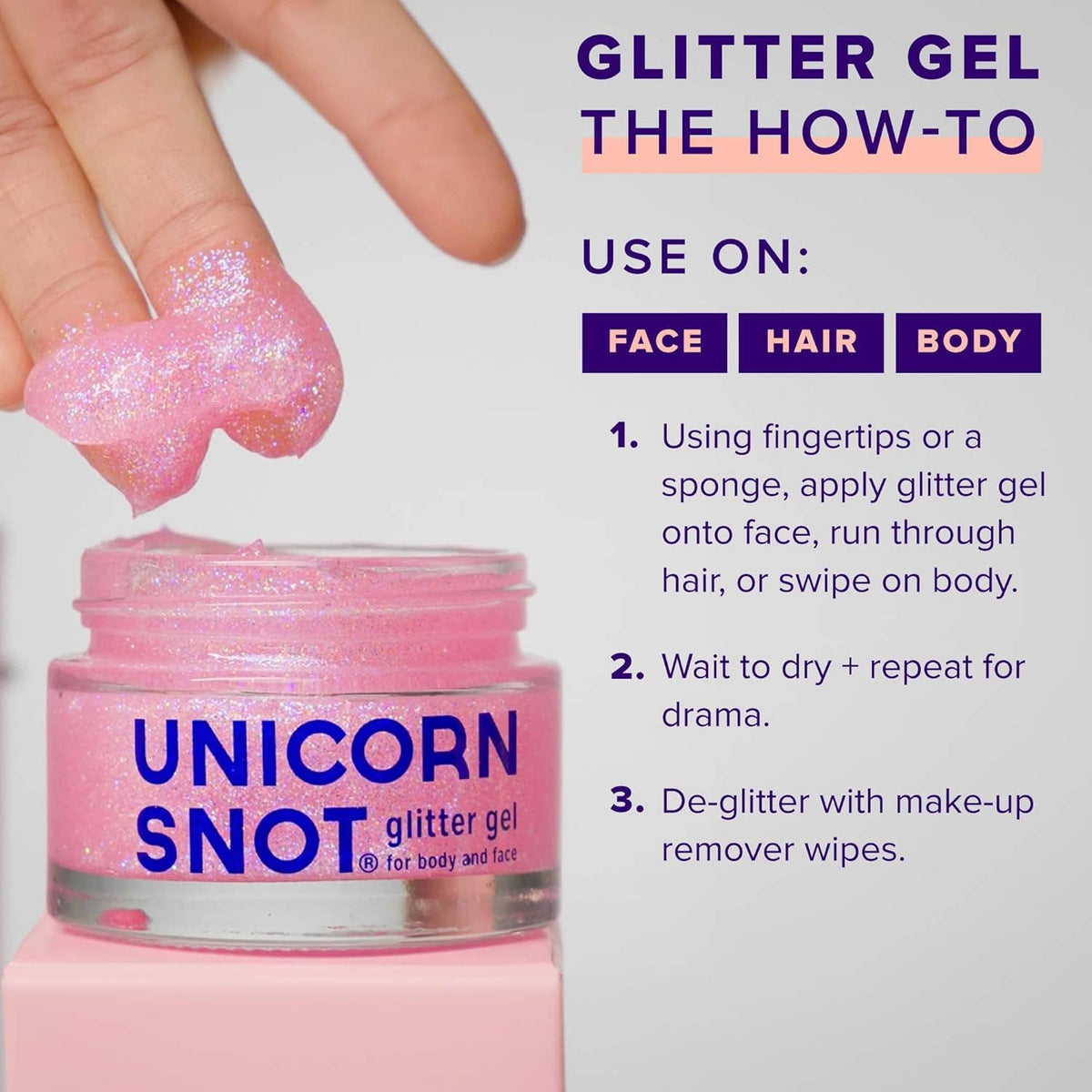 Glitter Gel | Flamingo-Pink | Body Glitter