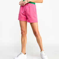 Fleece Sweat Shorts in Pink