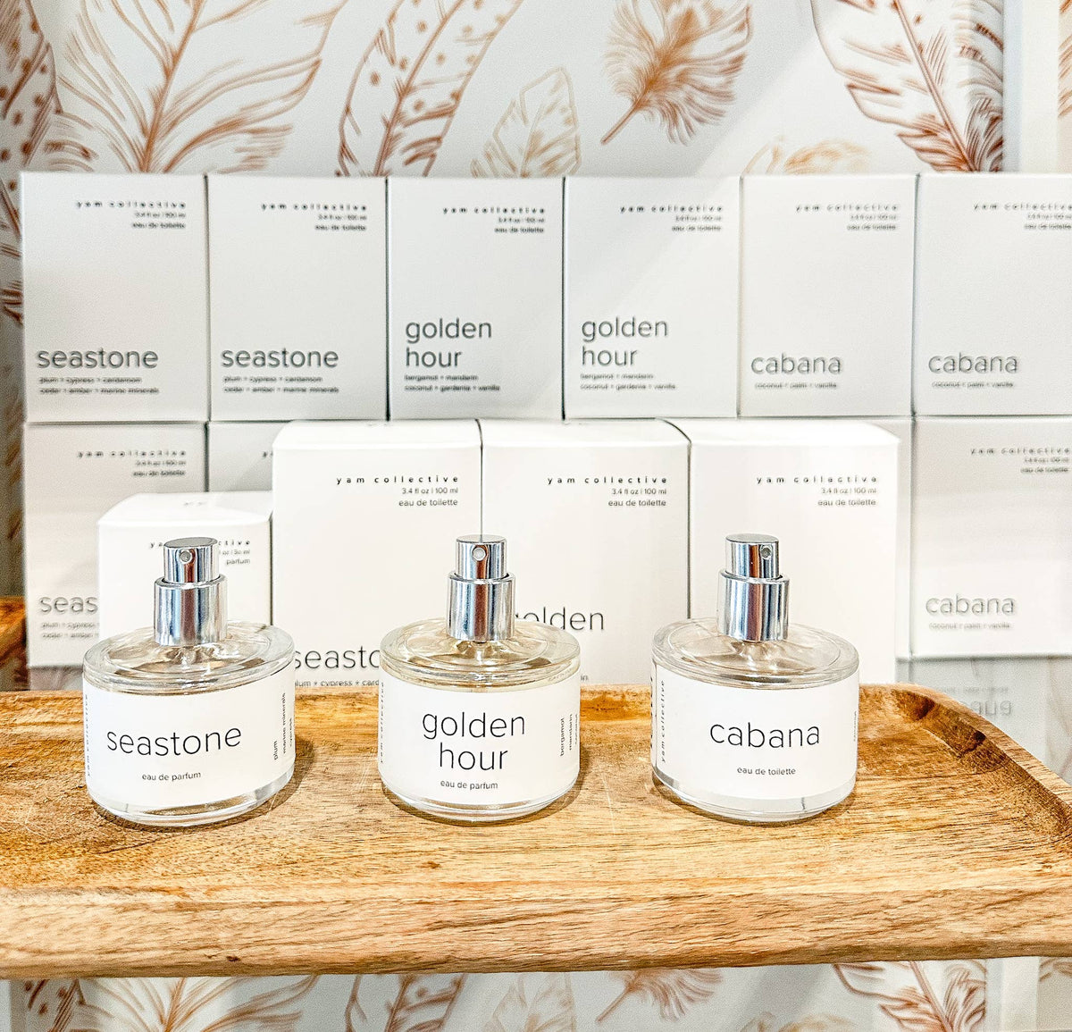 Eau de toilette: Sea Stone / marine minerals, cypress, plum