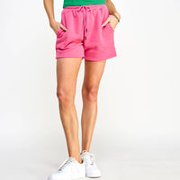 Fleece Sweat Shorts in Pink