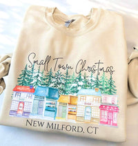 Small Town Christmas Custom City/State Sweatshirt