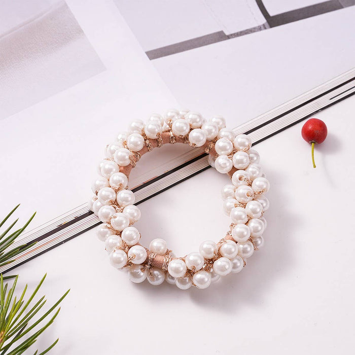 2-in-1 Pearl Hair Band & Bracelet_CWAHA07284: WHITE2 / (OS) 5