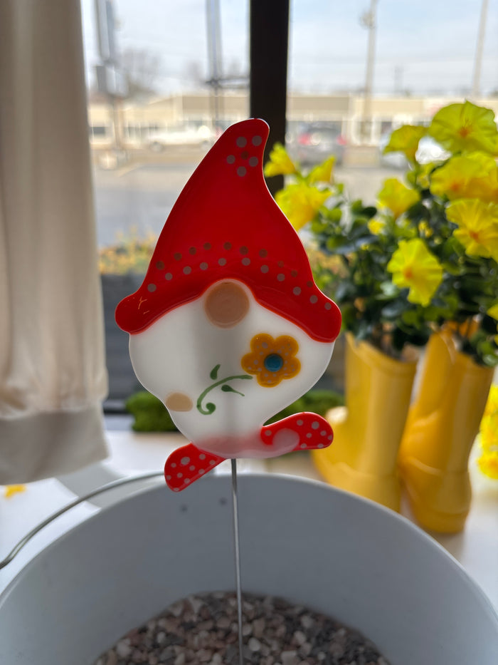 Glass Garden Stake