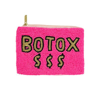 BOTOX Message Seed Beaded Mini Pouch Bag