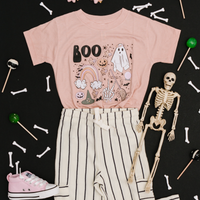 Spooky Boo T-Shirt in Peach
