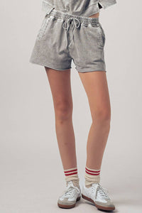 Vintage Wash Shorts in Grey