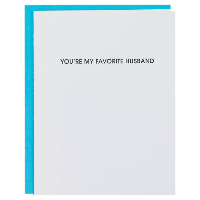 You're My Favorite Husband Greeting Card