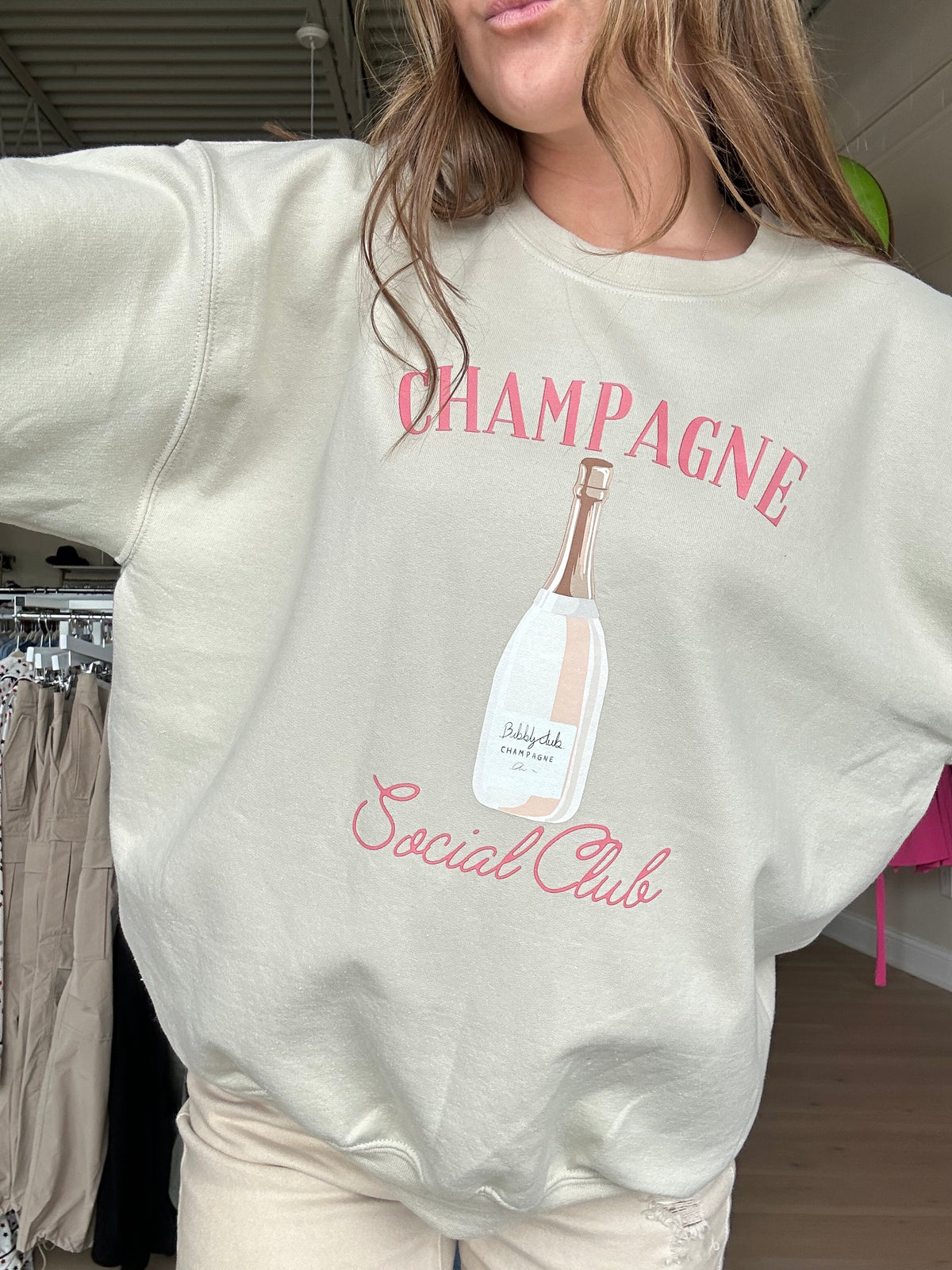 Champagne Social Club Crewneck Sweatshirt