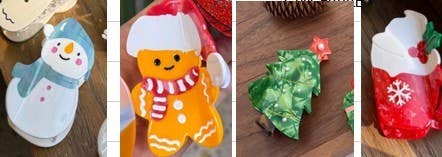 CHRISTMAS HAIR CLAW CLIPS: CHRISTMAS TREE