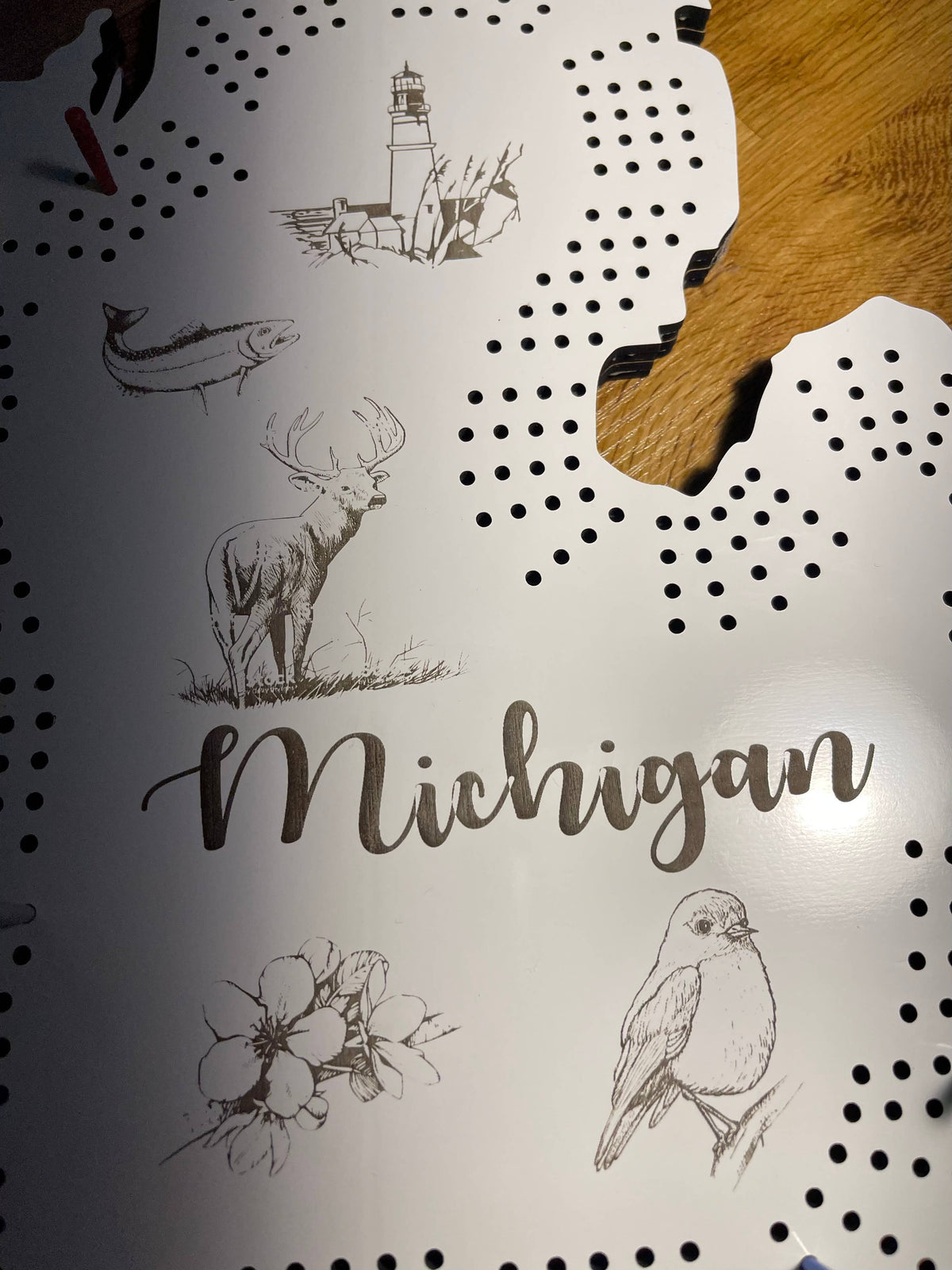 Michigan Cribbage Game Board