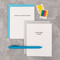You're My Favorite Husband Greeting Card