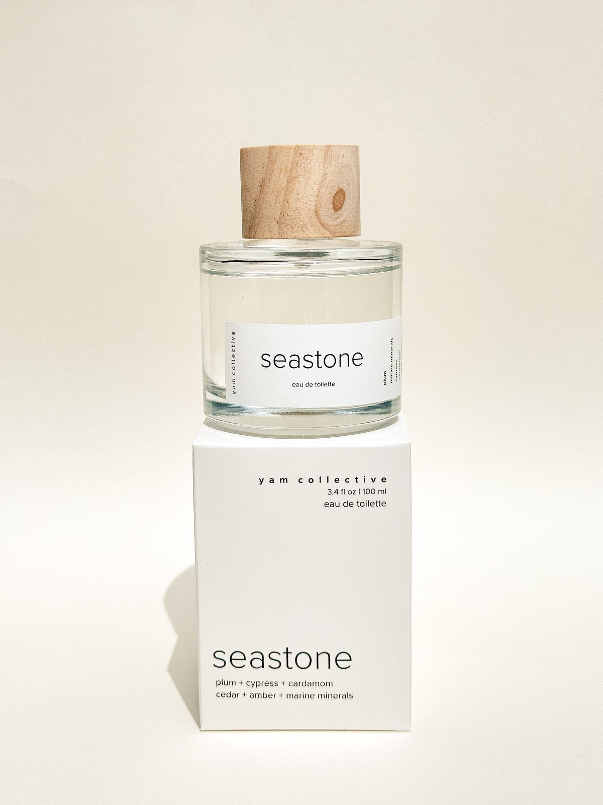 Eau de toilette: Sea Stone / marine minerals, cypress, plum