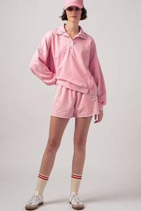 Vintage Wash Shorts in Pink