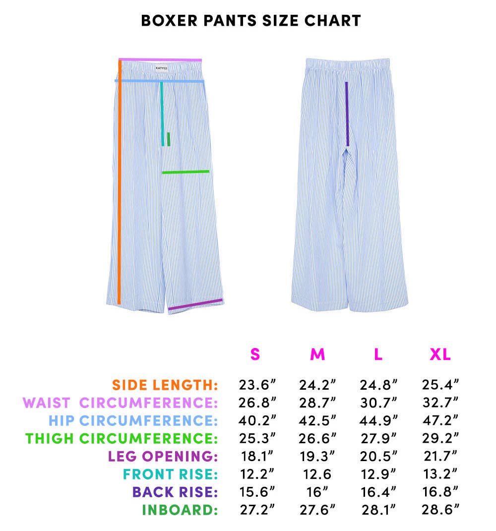 Blue Striped Boxer Casual Lounge Shorts