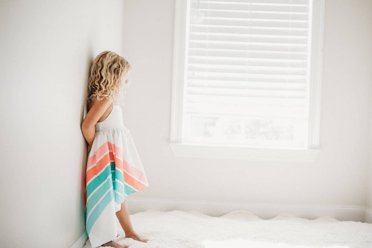 Pastel Rainbow Halter High-Low Dress Pastel Rainbow Halter High-Low Dress