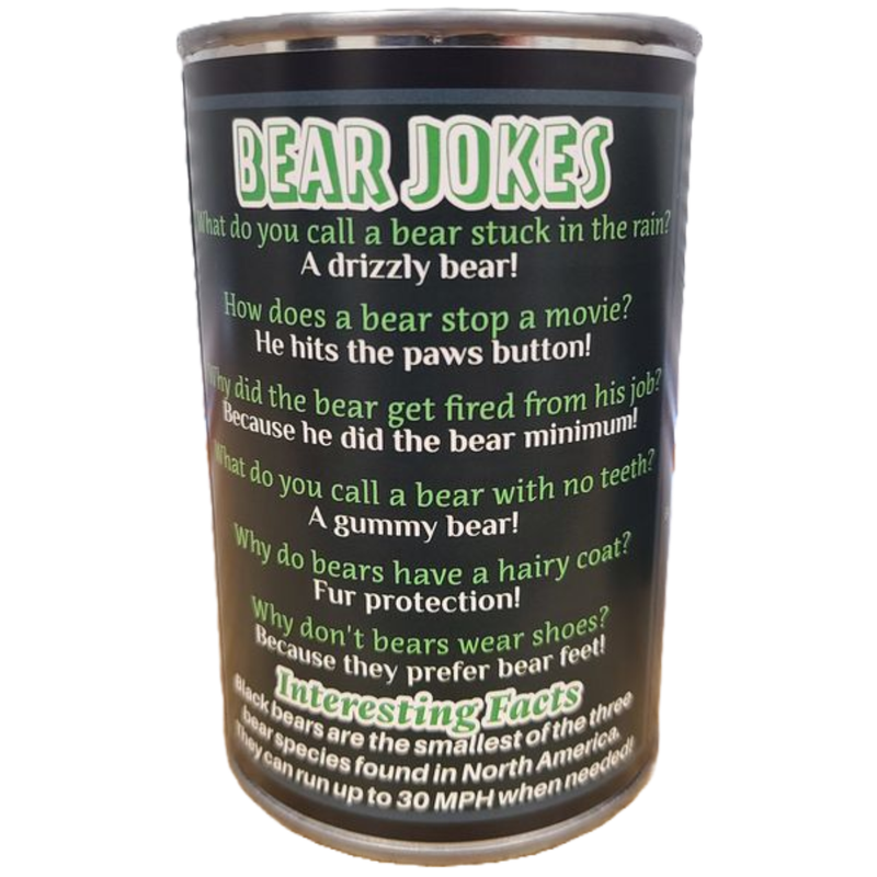 Russ the Canned Black Bear Plush