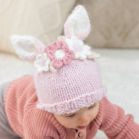 Children's Flower Bunny Beanie, 2-6 Years
