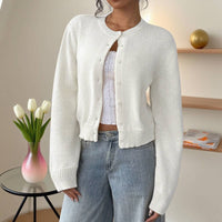 Knit Cardigan in Beige