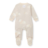 Good Night Sky Organic Cotton Sleep & Play - Limestone