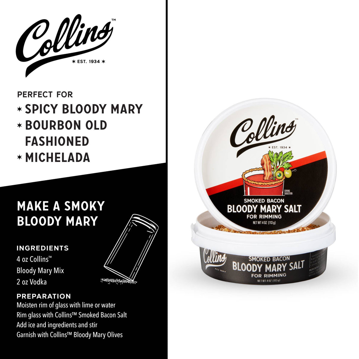 Smoked Bacon Bloody Mary Salt - 4 oz